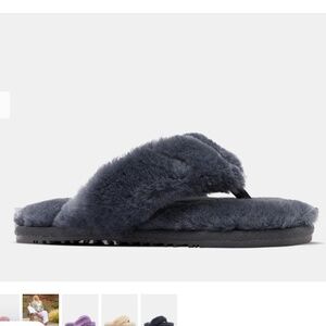 NWT Lamo sheepskin slipper Amelia XL charcoal